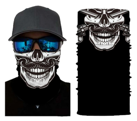 Bandana Skull moustache